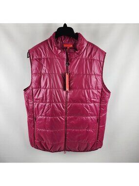 Redvanly Vest Mens XL Sangria Pink Bolton Golf Full Zip R2395 NWT
